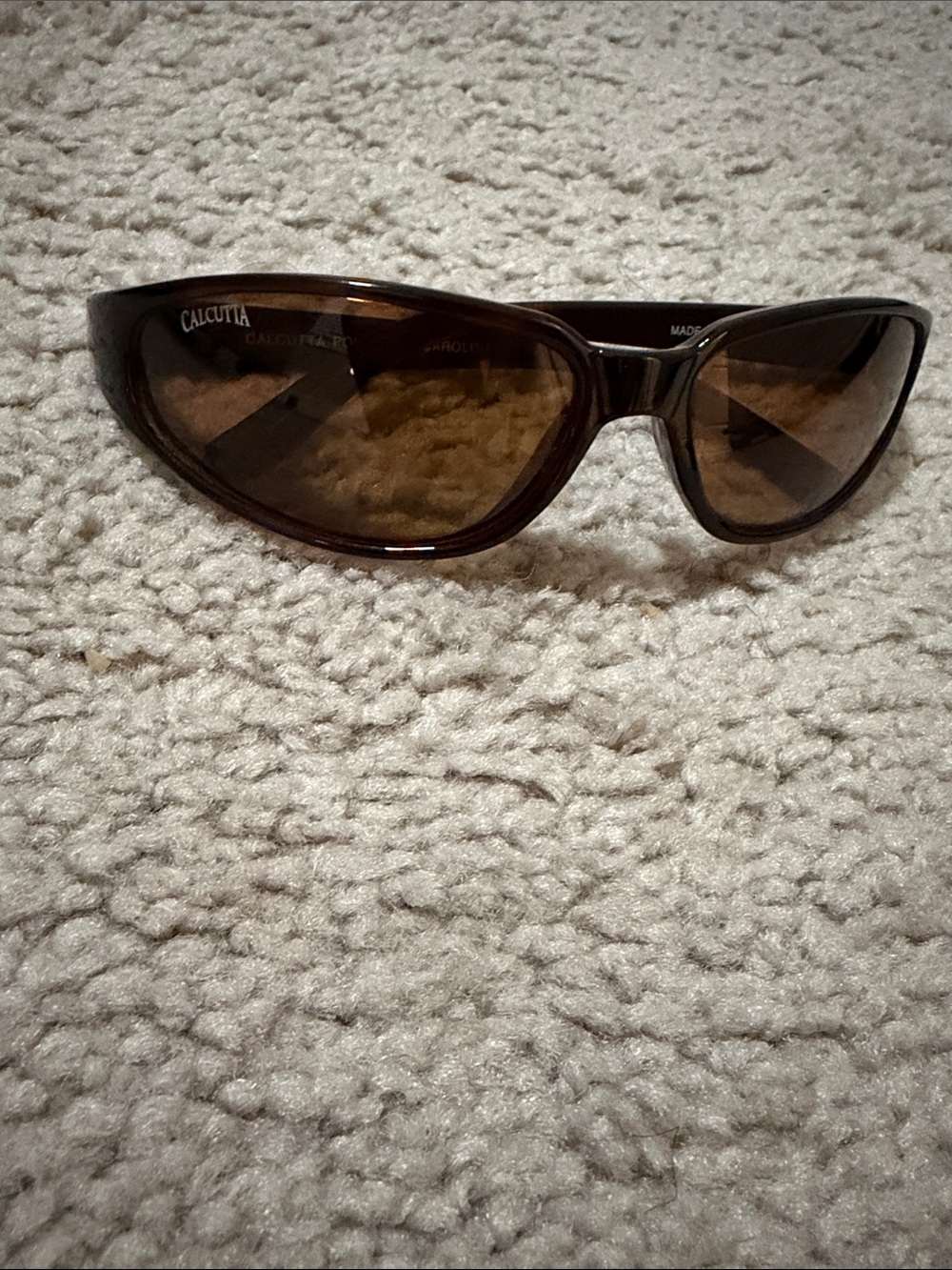 Women's Brown Wrap Sunglasses - UV Protection